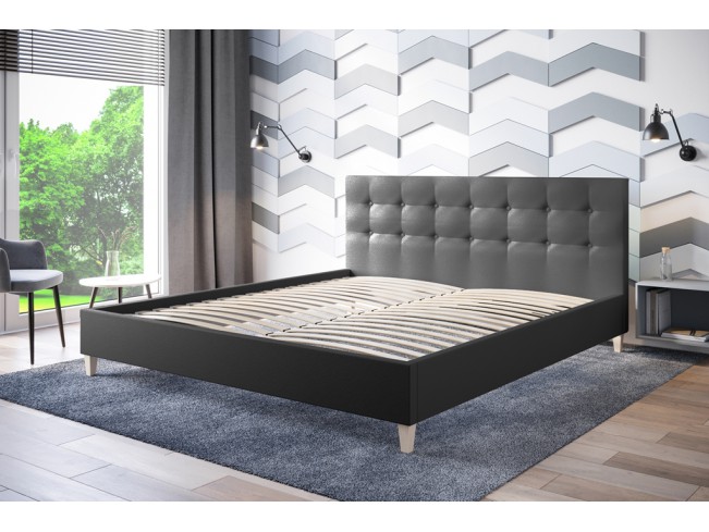 Łóżko tapicerowane Endo 160 Madryt 995 szary