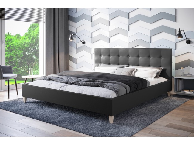 Łóżko tapicerowane Endo 180 Madryt 995 szary