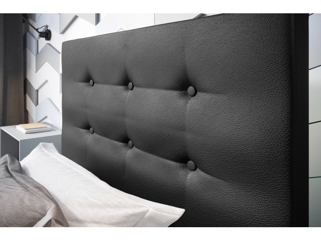 Łóżko tapicerowane Endo 80 Madryt 9100 czarny