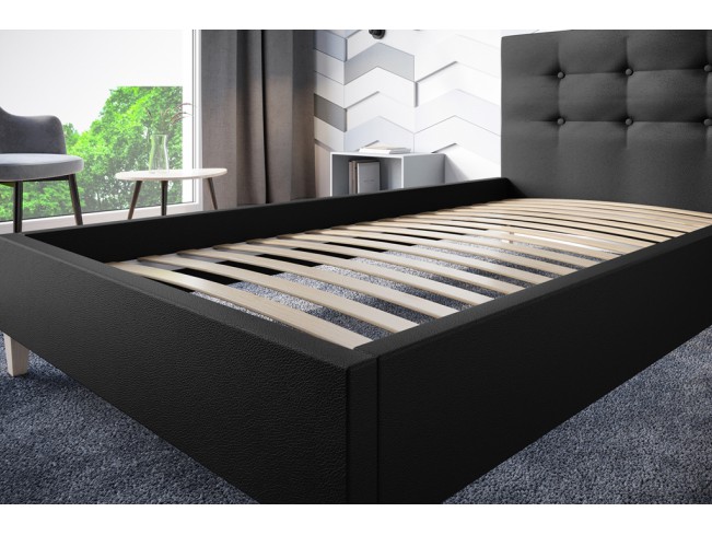 Łóżko tapicerowane Endo 120 Madryt 9100 czarny