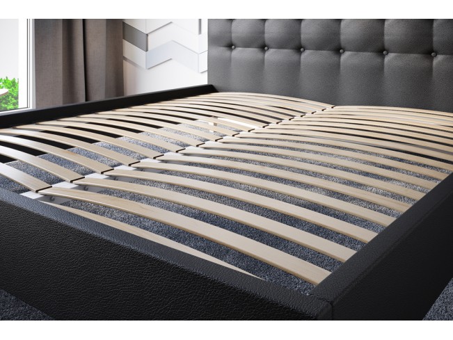 Łóżko tapicerowane Endo 180 Madryt 9100 czarny