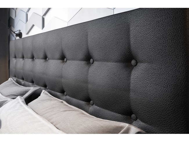 Łóżko tapicerowane Endo 180 Madryt 9100 czarny