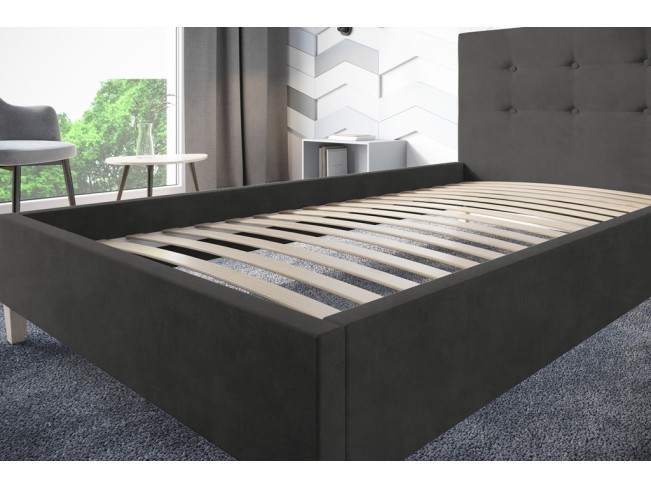 Łóżko tapicerowane Endo 90 Kronos 22 stalowy