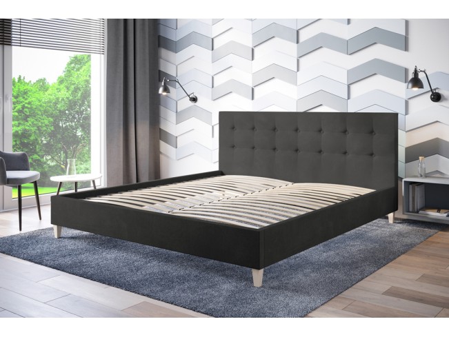 Łóżko tapicerowane Endo 160 Kronos 22 stalowy