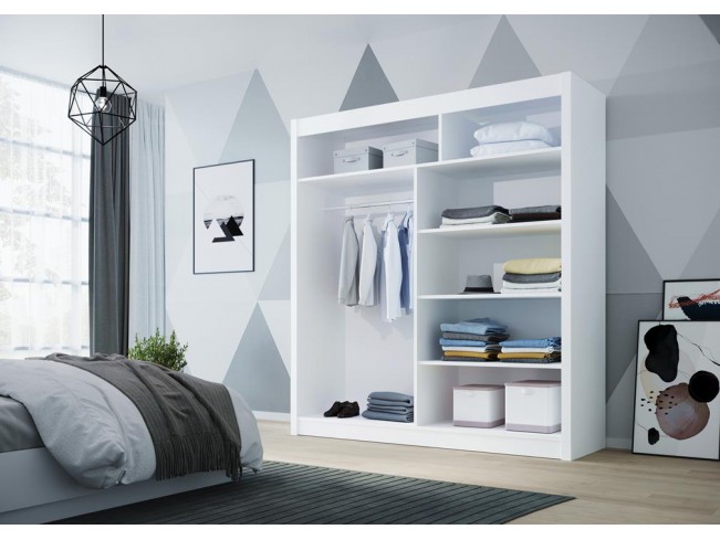 Szafa przesuwna Doti 1 biały mat 180 cm