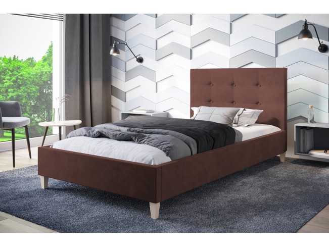 Łóżko tapicerowane Endo 80 Kronos 29 łososiowy