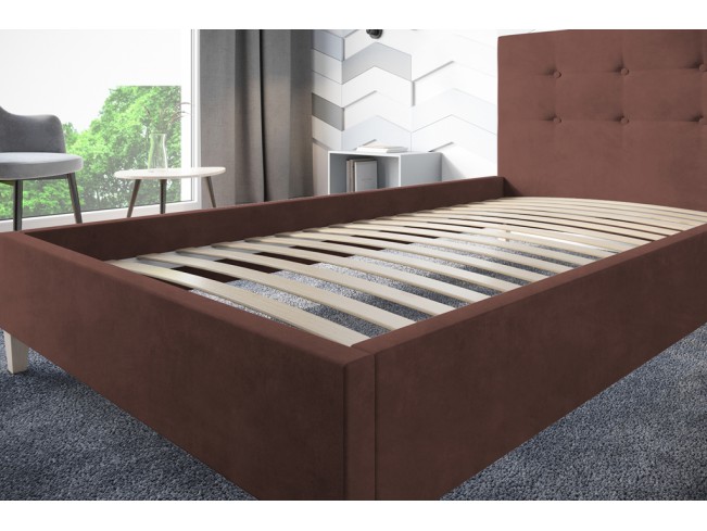 Łóżko tapicerowane Endo 120 Kronos 29 łososiowy