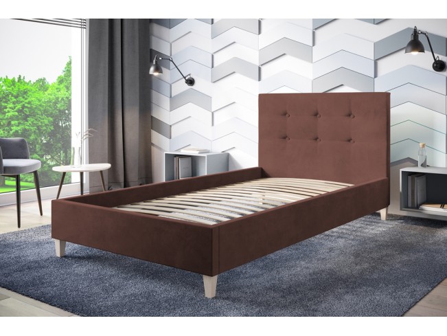 Łóżko tapicerowane Endo 120 Kronos 29 łososiowy