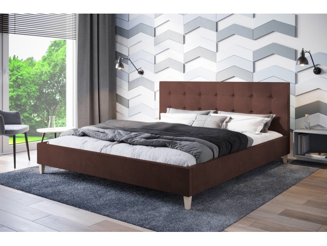 Łóżko tapicerowane Endo 160 Kronos 29 łososiowy