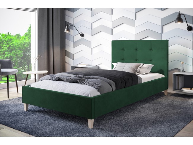Łóżko tapicerowane Endo 80 Kronos 19 butelkowa zieleń