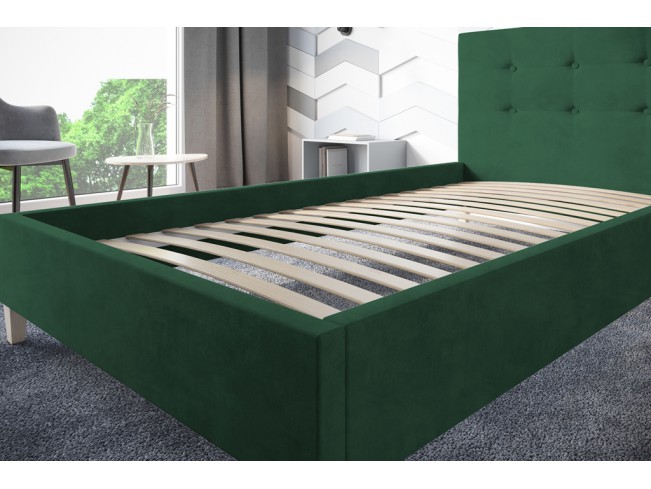 Łóżko tapicerowane Endo 80 Kronos 19 butelkowa zieleń