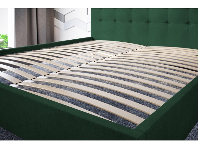 Łóżko tapicerowane Endo 160 Kronos 19 butelkowa zieleń