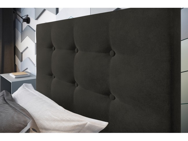Łóżko tapicerowane Endo 80 Kronos 34 ciemny szary