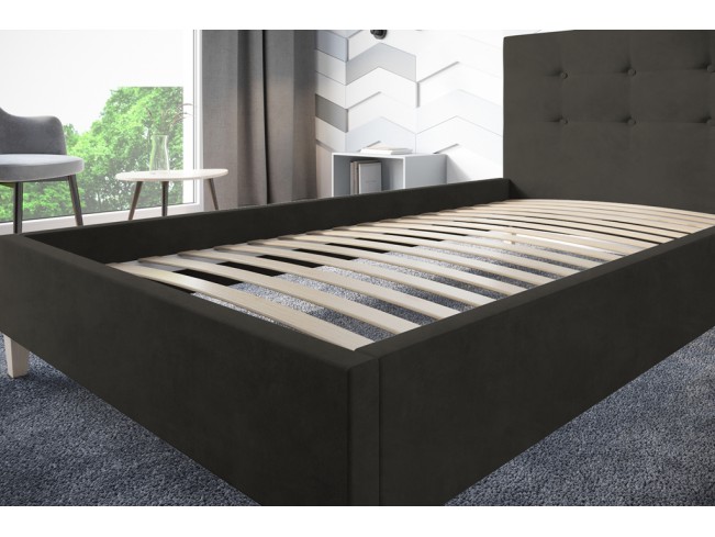 Łóżko tapicerowane Endo 80 Kronos 34 ciemny szary