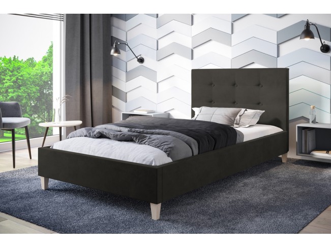 Łóżko tapicerowane Endo 120 Kronos 34 ciemny szary