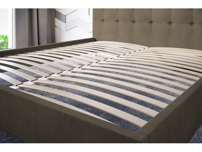 Łóżko tapicerowane Endo 140 Monolith 09 jasny brąz