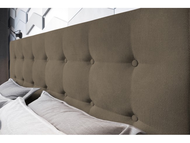 Łóżko tapicerowane Endo 140 Monolith 09 jasny brąz