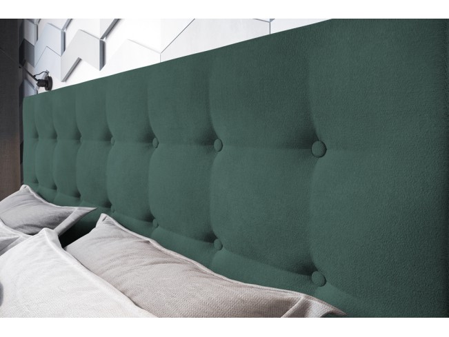 Łóżko tapicerowane Endo 160 Monolith 37 zielony
