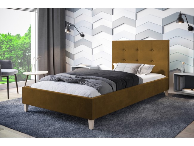 Łóżko tapicerowane Endo 80 Monolith 48 miodowy