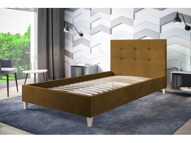Łóżko tapicerowane Endo 80 Monolith 48 miodowy