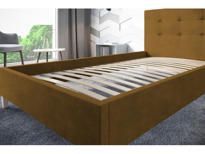 Łóżko tapicerowane Endo 90 Monolith 48 miodowy