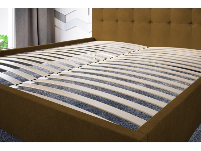 Łóżko tapicerowane Endo 160 Monolith 48 miodowy