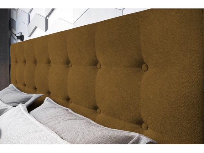 Łóżko tapicerowane Endo 180 Monolith 48 miodowy