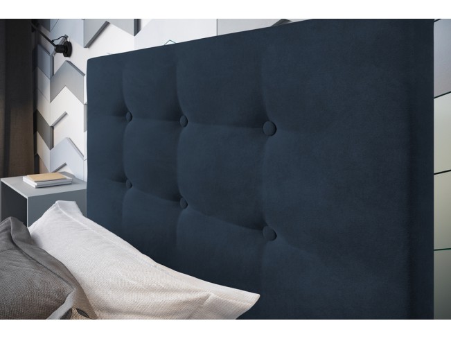 Łóżko tapicerowane Endo 120 Monolith 77 granatowy