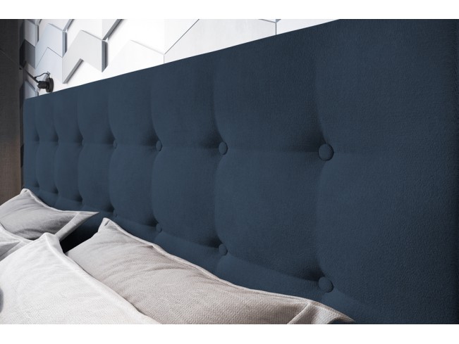 Łóżko tapicerowane Endo 160 Monolith 77 granatowy