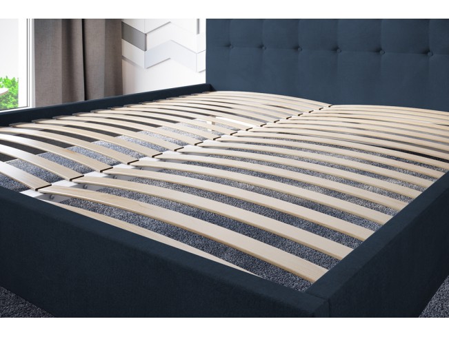 Łóżko tapicerowane Endo 180 Monolith 77 granatowy