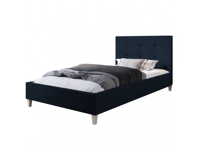 Łóżko tapicerowane Endo 80 Monolith 79 ciemny granat - widok z przodu