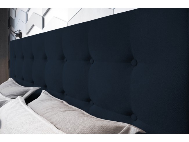 Łóżko tapicerowane Endo 160 Monolith 79 ciemny granat