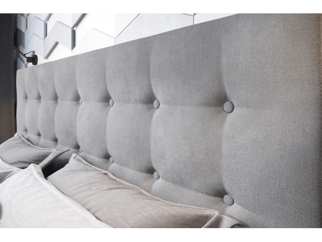 Łóżko tapicerowane Endo 160 Monolith 84 jasny szary