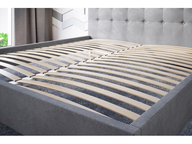 Łóżko tapicerowane Endo 180 Monolith 84 jasny szary