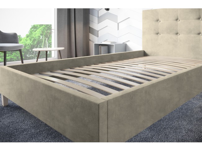 Łóżko tapicerowane Endo 90 Monolith 02 ecru