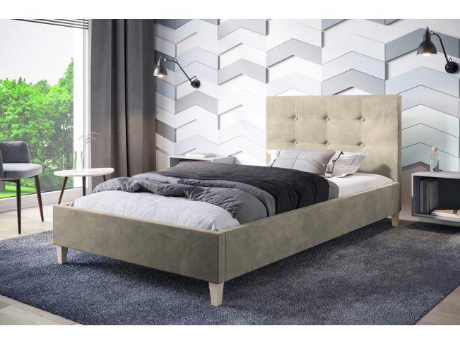 Łóżko tapicerowane Endo 90 Monolith 02 ecru