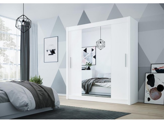 Szafa przesuwna Doti 2 biały mat 180 cm