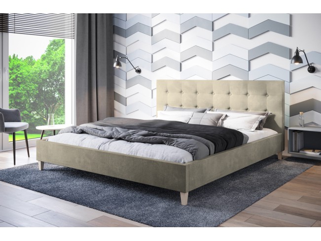 Łóżko tapicerowane Endo 180 Monolith 02 ecru