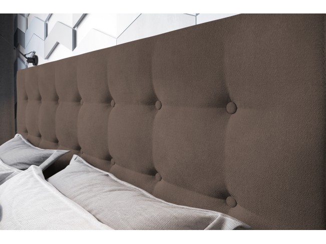 Łóżko tapicerowane Endo 140 Monolith 15 mleczna czekolada