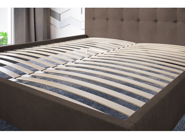 Łóżko tapicerowane Endo 160 Monolith 15 mleczna czekolada