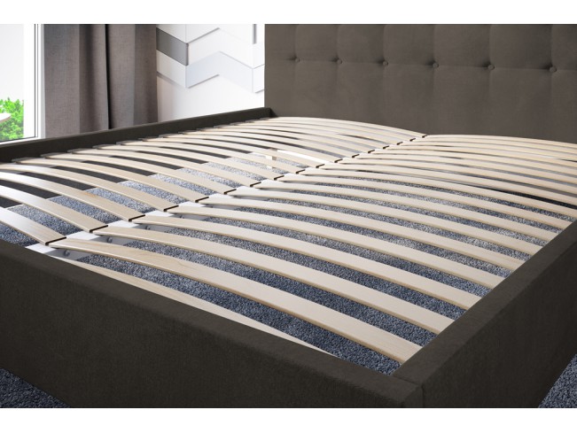 Łóżko tapicerowane Endo 180 Monolith 20 szary brąz