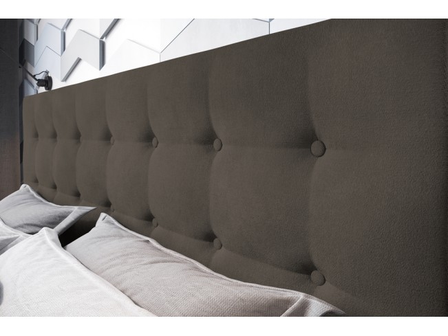 Łóżko tapicerowane Endo 180 Monolith 20 szary brąz