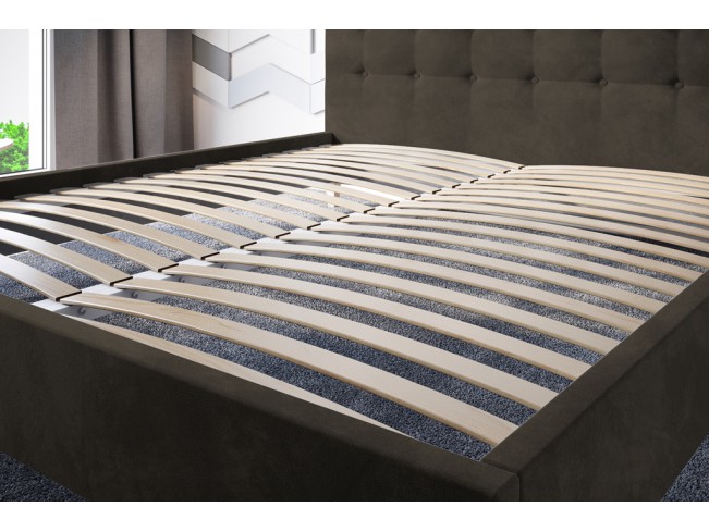 Łóżko tapicerowane Endo 160 Riviera 26 ciemny brąz