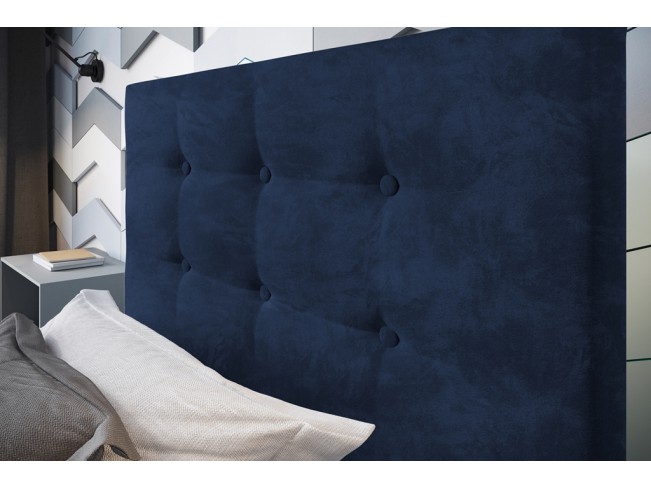 Łóżko tapicerowane Endo 120 Riviera 81 granatowy