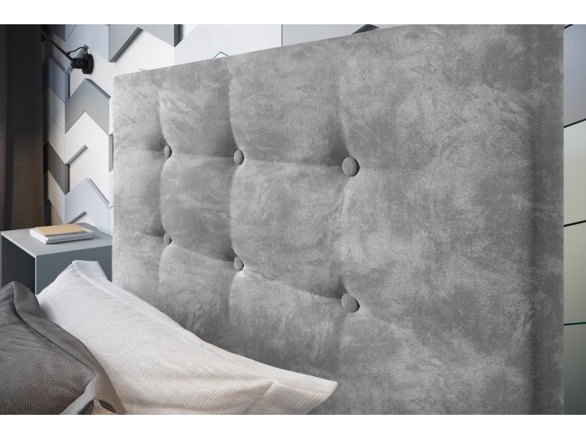 Łóżko tapicerowane Endo 80 Riviera 82 jasny szary