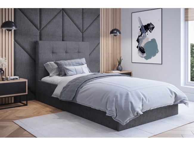 Łóżko tapicerowane Timo 80 Sawana 05 szary