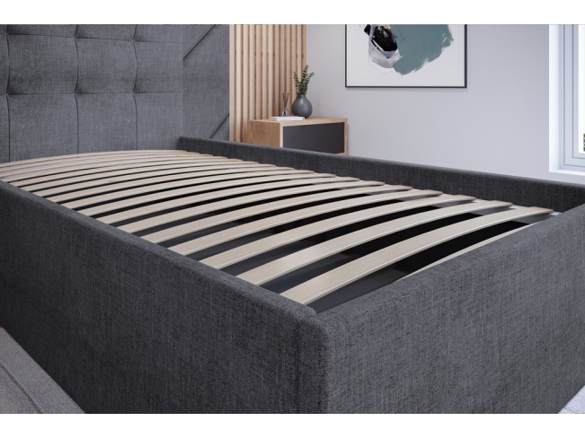 Łóżko tapicerowane Timo 80 Sawana 05 szary