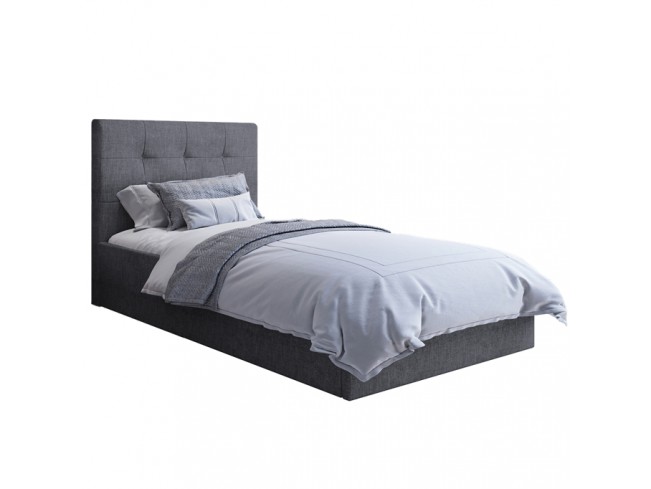 Łóżko tapicerowane Timo 80 Sawana 05 szary - widok z przodu