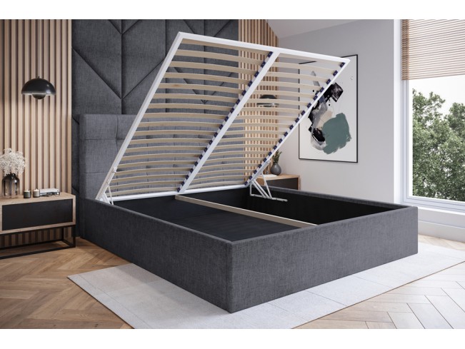 Łóżko tapicerowane Timo 160 Sawana 05 szary