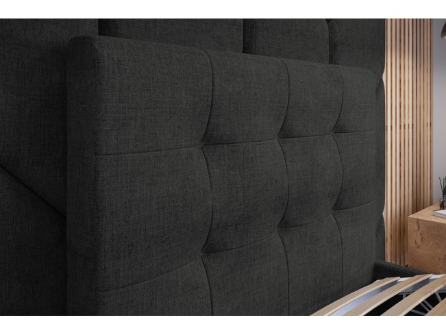 Łóżko tapicerowane Timo 80 Sawana 14 czarny